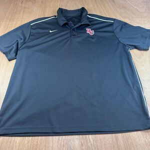 Nike Dri-Fit Golf Polo XXL Dark Gray RC Logo Performance Shirt Moisture Wicking